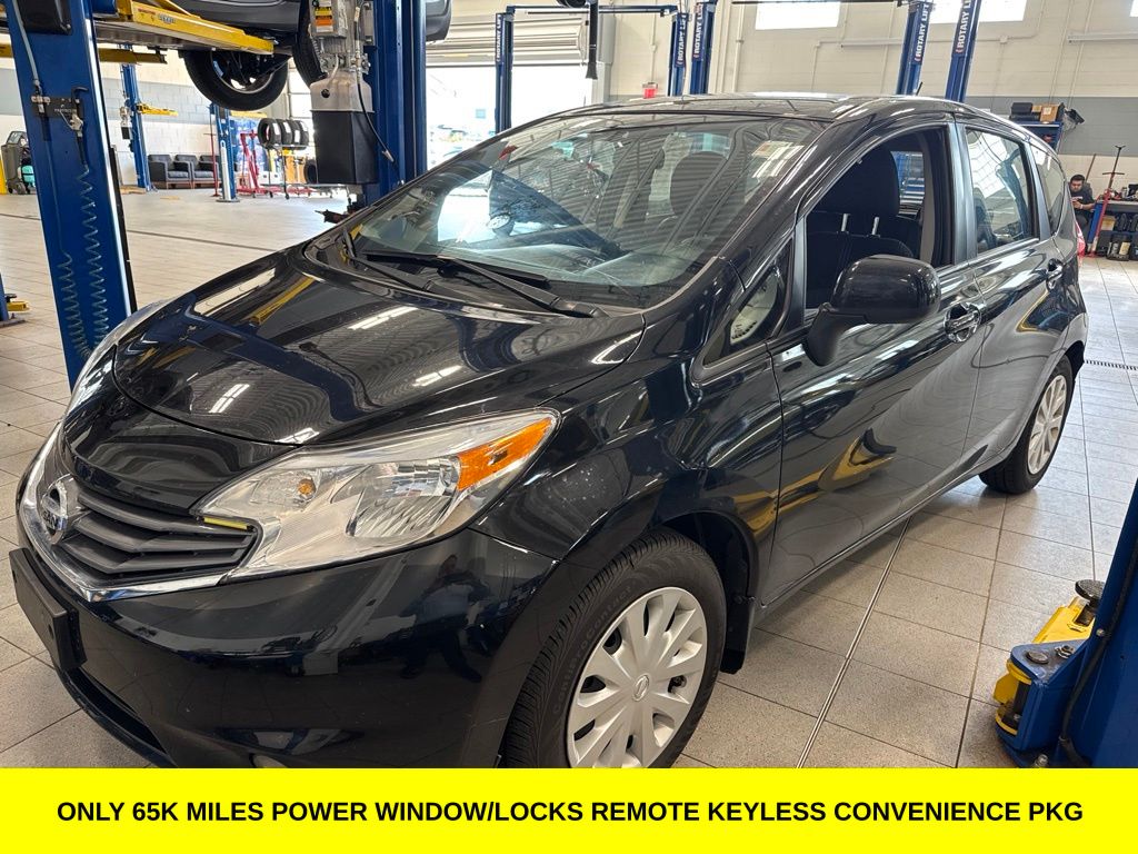 Super Black 2014 Nissan Versa Note Hatchback Front-Wheel Drive Continuously Variable Transmission