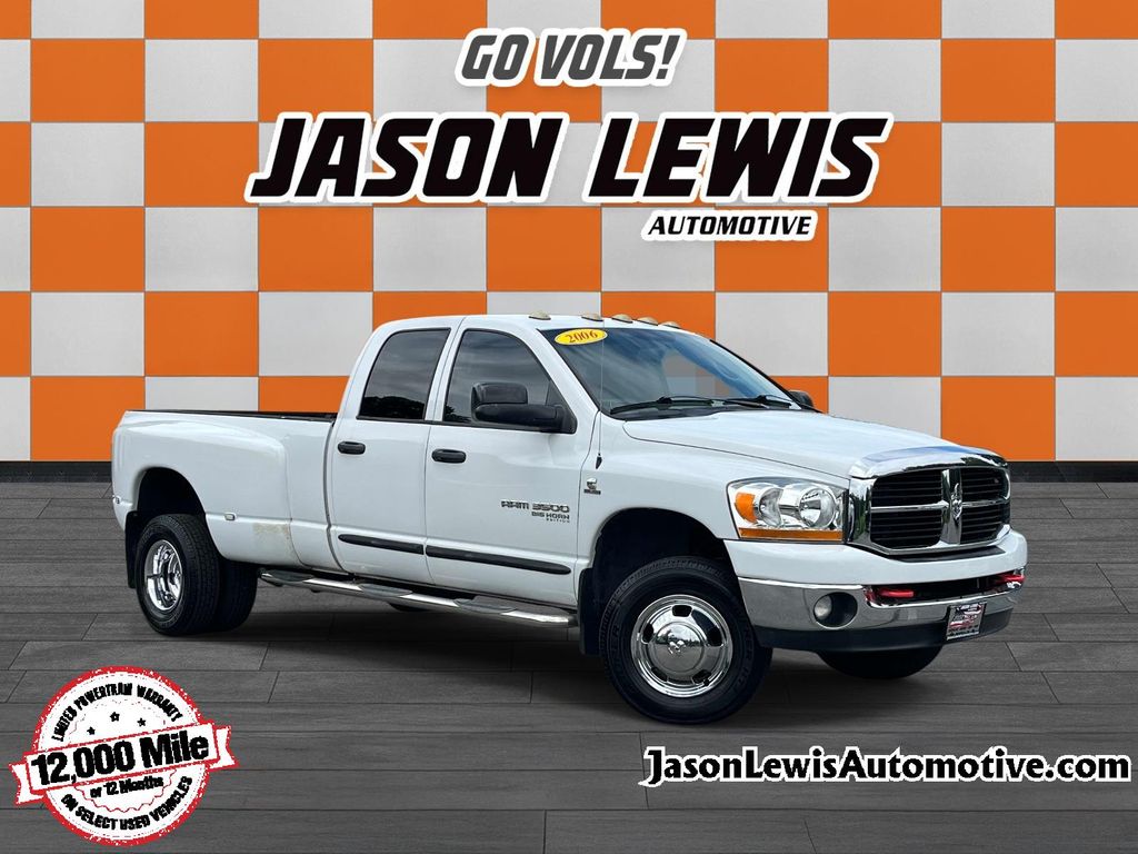 Bright White 2006 Dodge RAM 3500 Pickup Truck Four-Wheel Drive 4-Speed Automatic