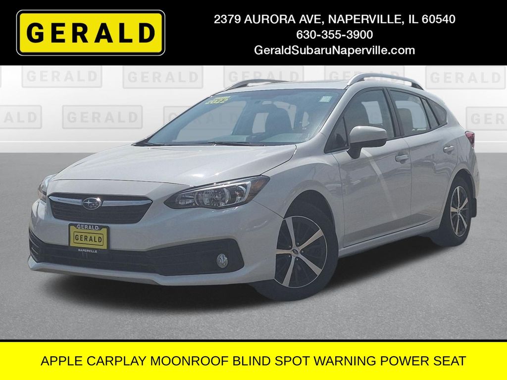 Crystal White Pearl 2022 Subaru Impreza Wagon All-Wheel Drive Continuously Variable Transmission