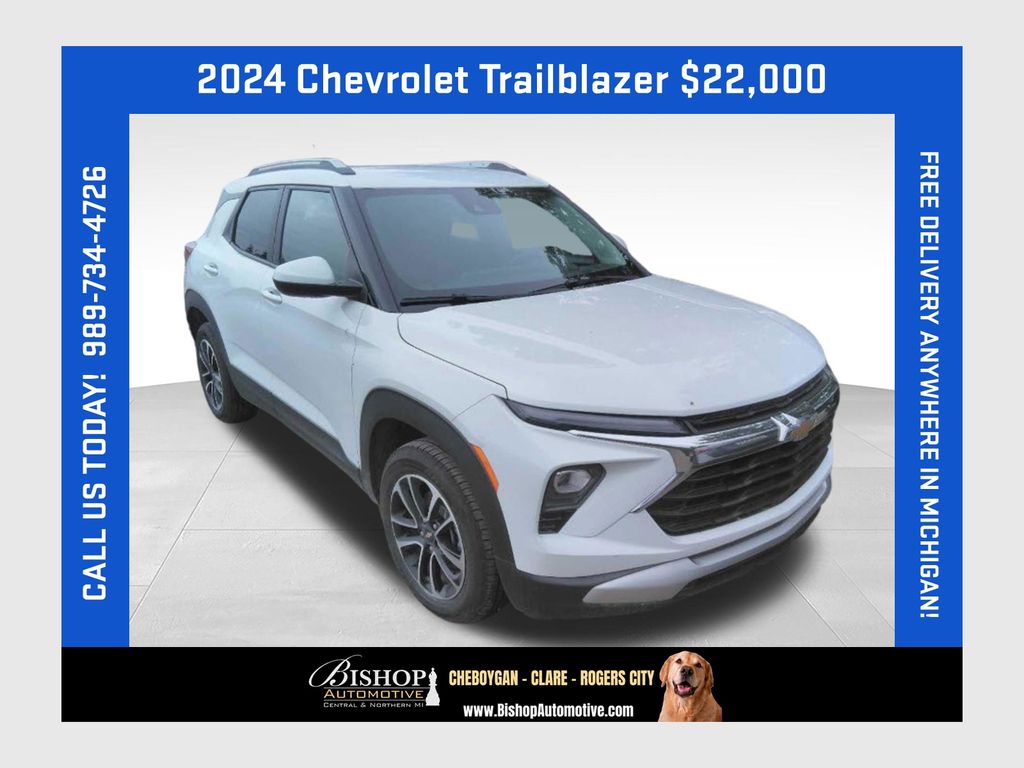 Summit White 2024 Chevrolet Trailblazer SUV / Crossover Four-Wheel Drive 9-Speed Automatic
