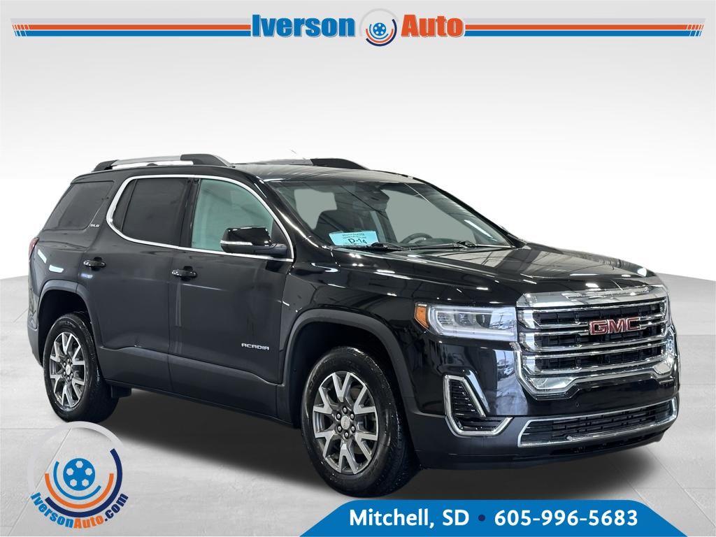 Black (Ebony Twilight Metallic) 2023 GMC Acadia SLE AWD SUV / Crossover Four-Wheel Drive 9-Speed Automatic