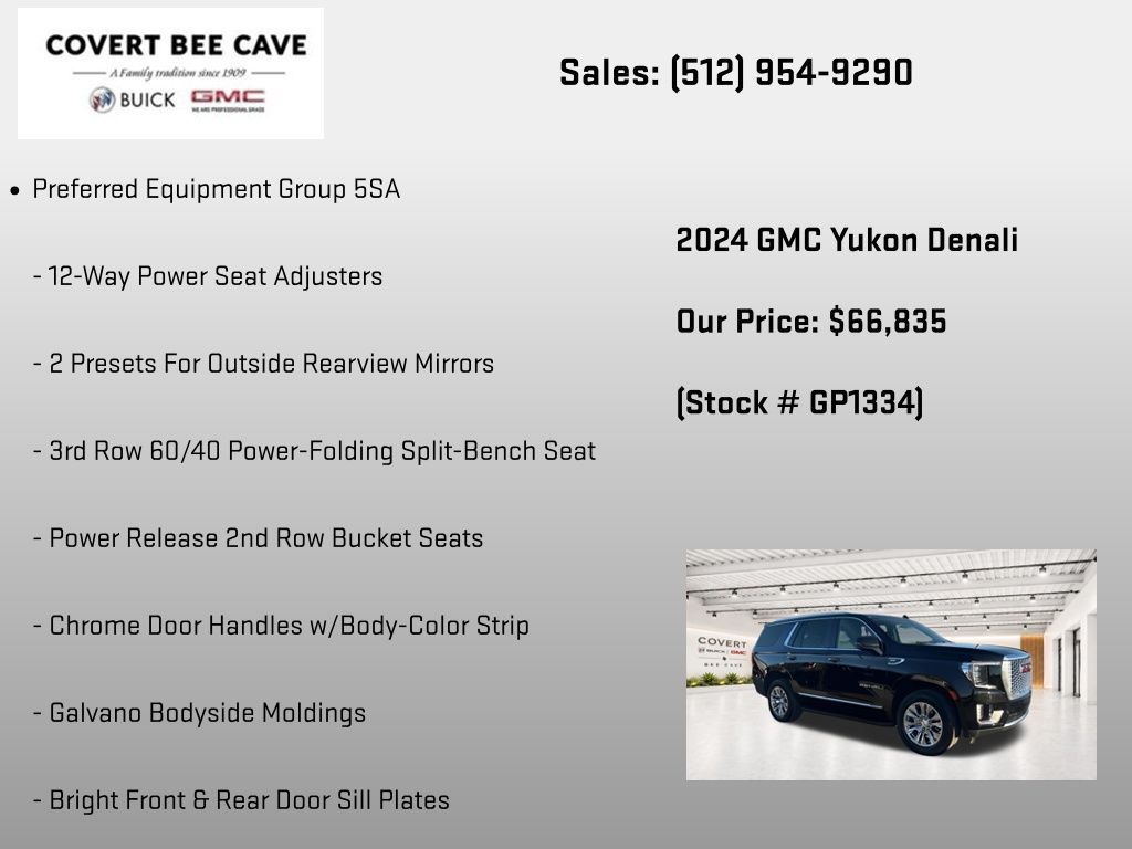 Used Car 2024 Gmc Yukon  Denali For Sale Under $70,000 In Austin, Texas