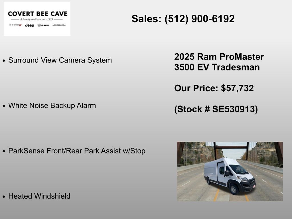New Car 2025 Ram Promaster 3500 Ev  For Sale Under $60,000 In Austin, Texas