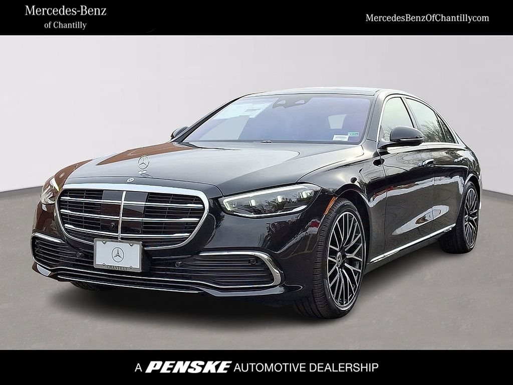Black 2025 Mercedes-Benz S-Class Sedan All-Wheel Drive 9-Speed Automatic