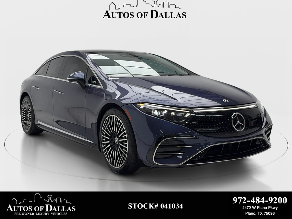 Blue 2023 Mercedes-Benz EQS Sedan All-Wheel Drive 1-Speed Automatic