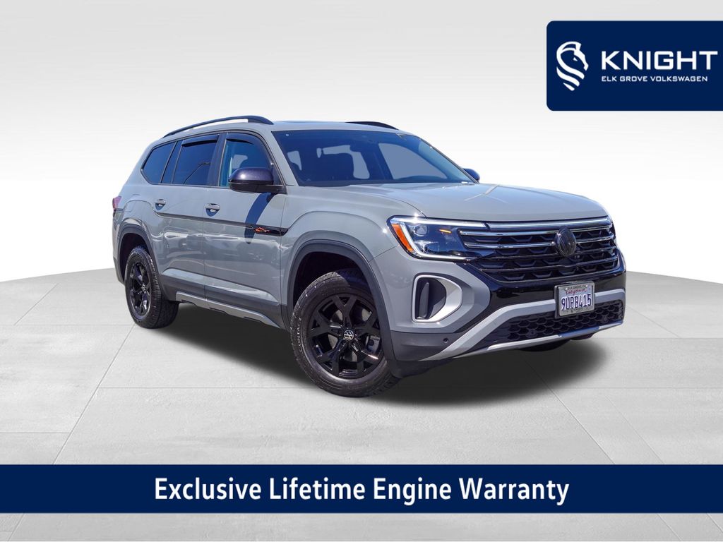 Pure Gray 2025 Volkswagen Atlas SUV / Crossover All-Wheel Drive 8-Speed Automatic