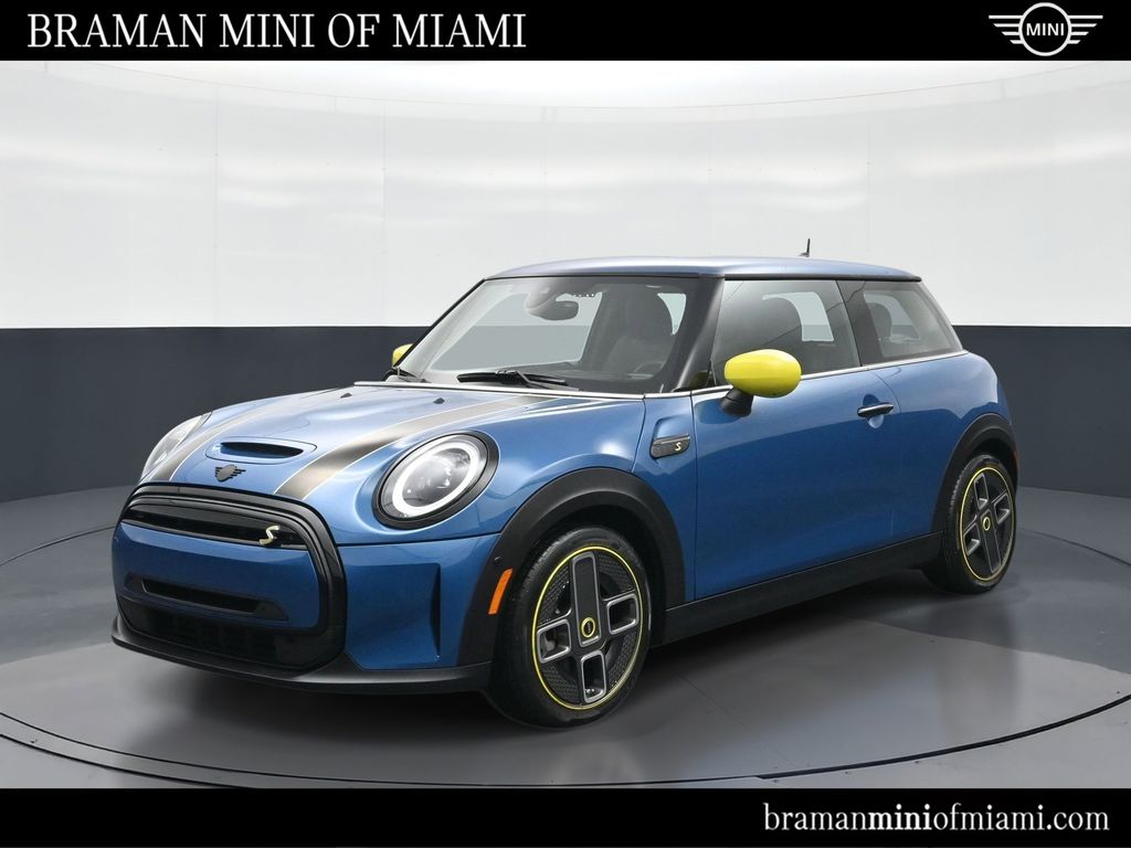 Island Blue Metallic 2023 MINI Cooper SE 2-Door Hatchback FWD Hatchback Front-Wheel Drive 1-Speed Automatic