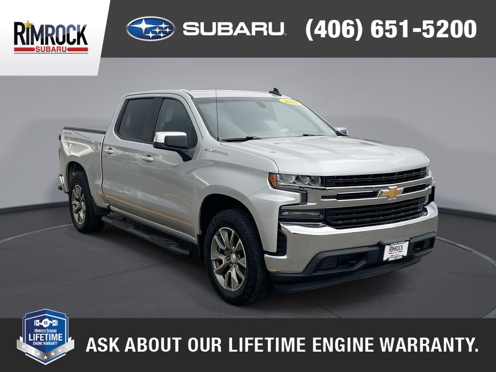 Silver Ice Metallic 2022 Chevrolet Silverado 1500 LT Crew Cab 4WD Pickup Truck Four-Wheel Drive 8-Speed Automatic