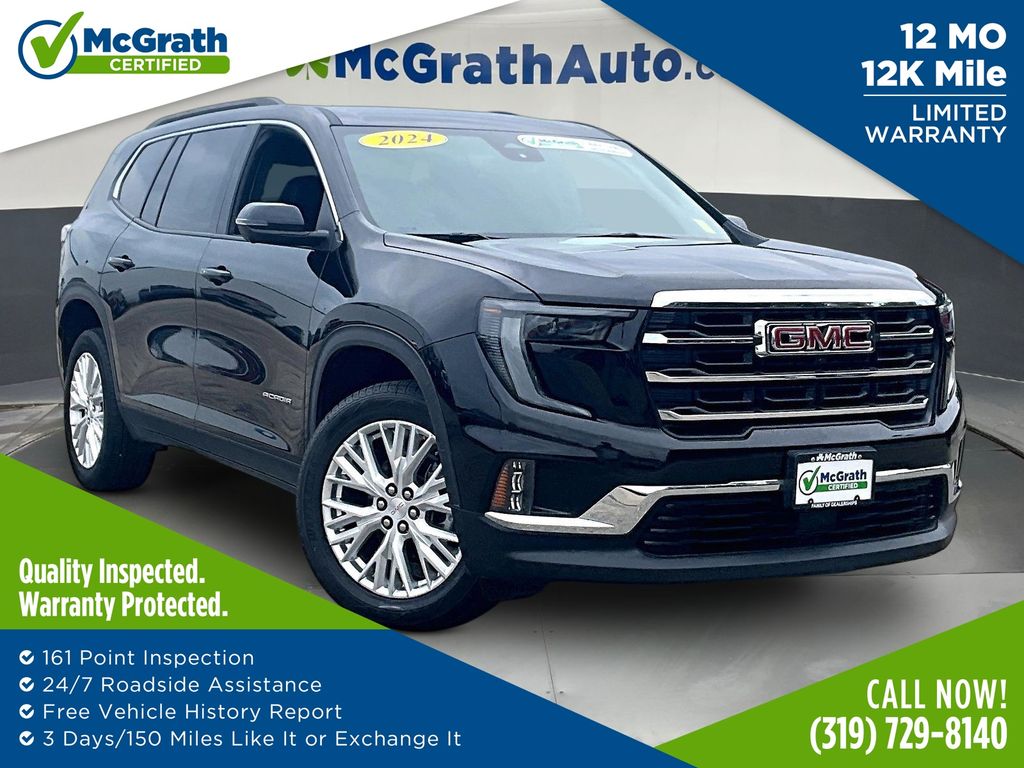 Black (Ebony Twilight Metallic) 2024 GMC Acadia SUV / Crossover Four-Wheel Drive 8-Speed Automatic