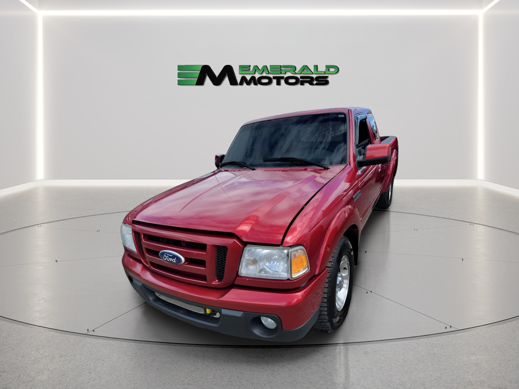Red 2011 Ford Ranger Sport SuperCab 4-Door Pickup Truck 4X2 5-Speed Automatic Overdrive
