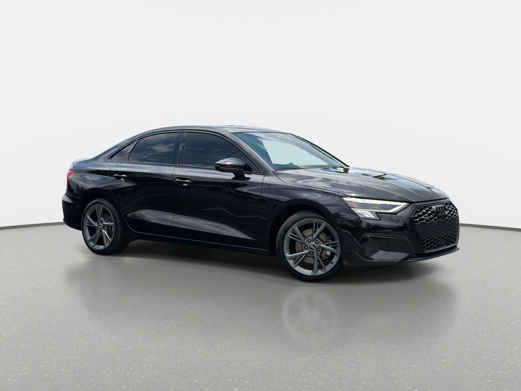 Mythos Black Metallic 2024 Audi A3 40 TFSI quattro Premium AWD Sedan All-Wheel Drive Automatic