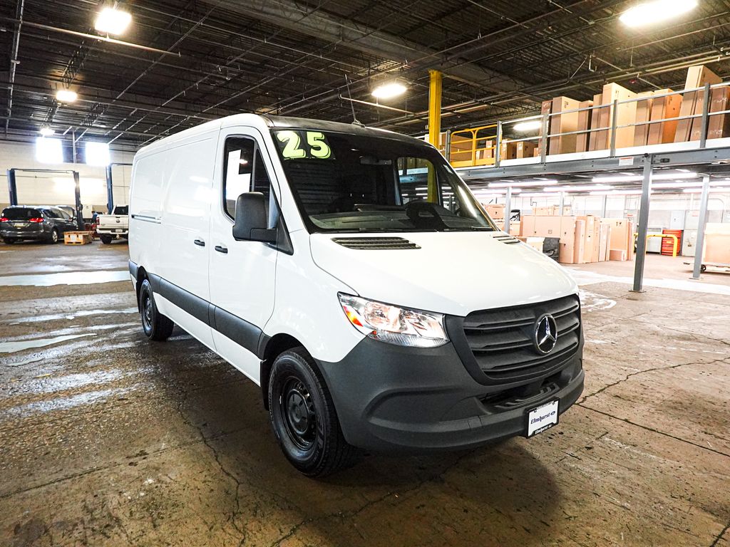White 2025 Mercedes-Benz Sprinter Cargo 2500 144 RWD Van Rear-Wheel Drive Automatic
