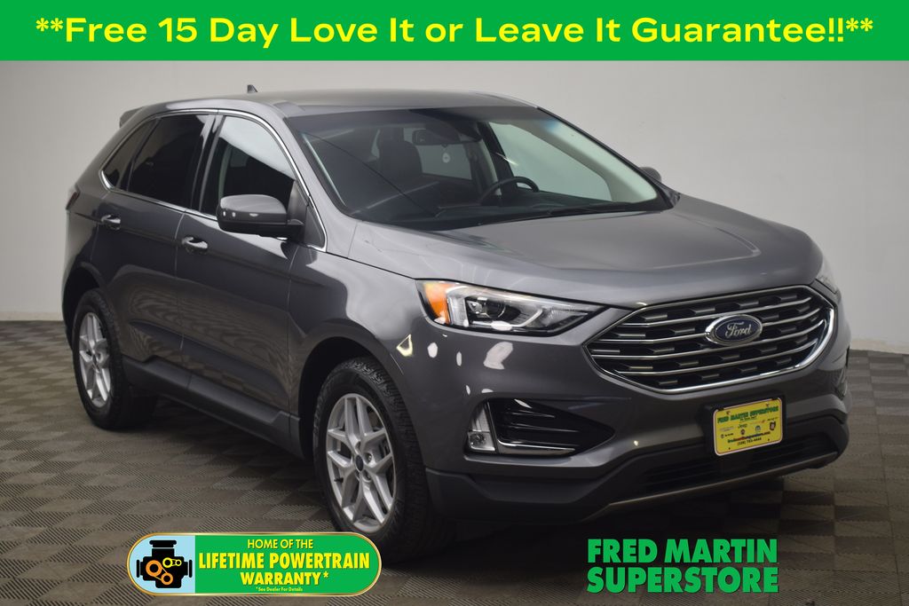 Carbonized Gray Metallic 2021 Ford Edge SEL FWD SUV / Crossover Front-Wheel Drive 8-Speed Automatic