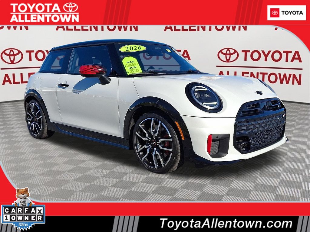 White Metallic 2026 MINI Cooper Hatchback Front-Wheel Drive 7-Speed Automatic