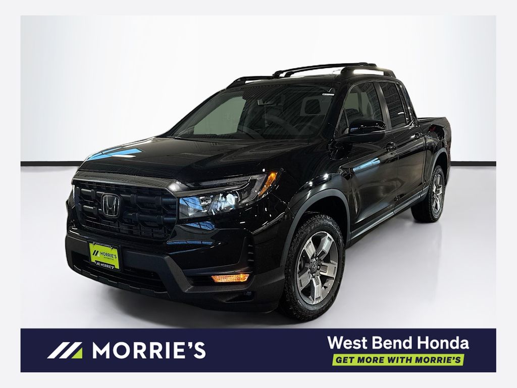 Crystal Black Pearl 2026 Honda Ridgeline Pickup Truck All-Wheel Drive 9-Speed Automatic