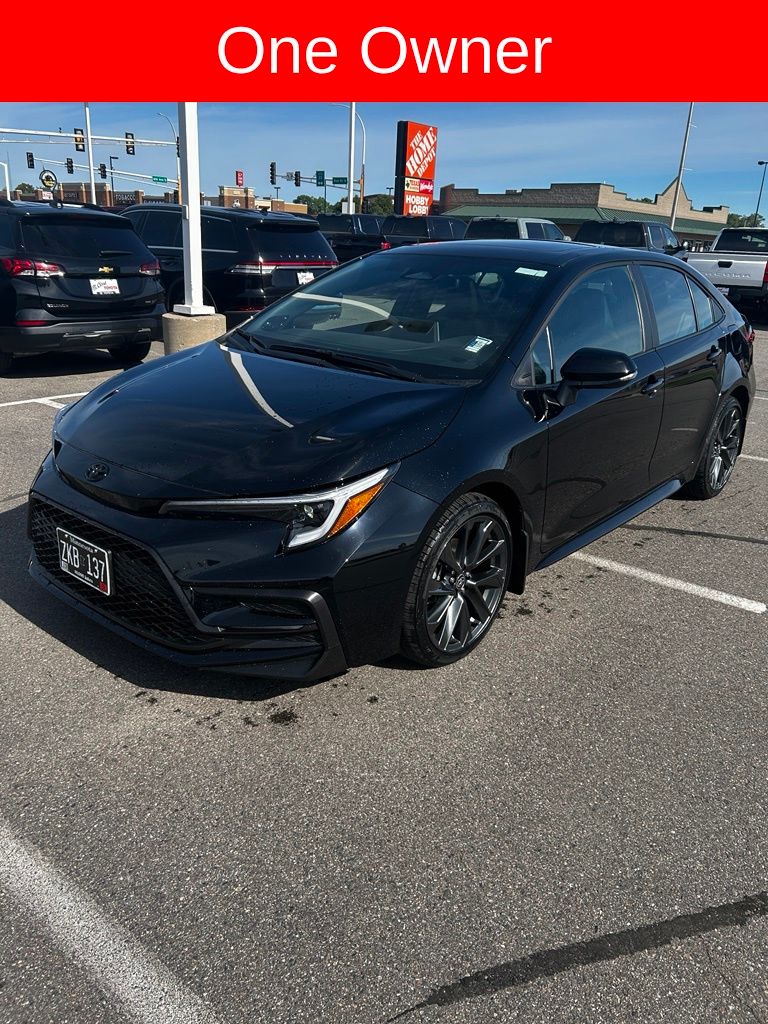 Used 2025 Toyota Corolla XSE with VIN 5YFT4MCE3SP242399 for sale in Waite Park, Minnesota