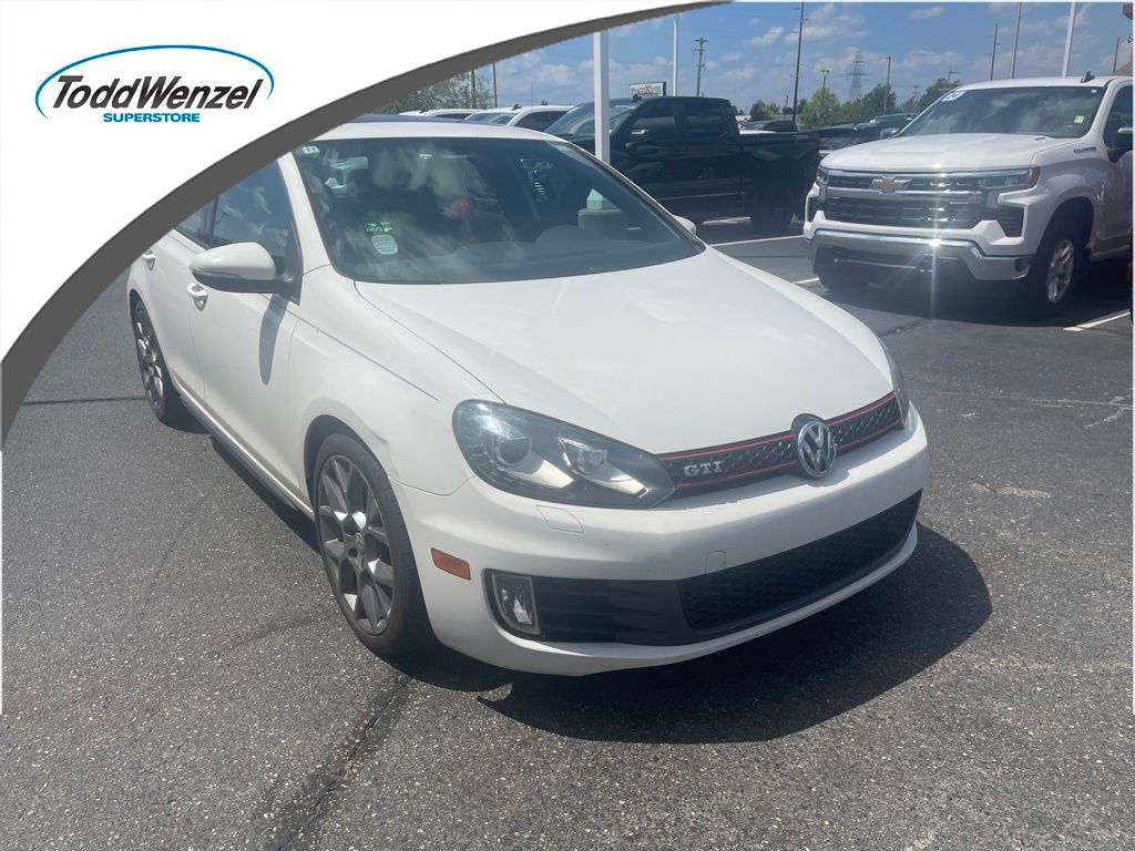 White 2013 Volkswagen Golf GTI Hatchback Front-Wheel Drive 6-Speed Dual Clutch