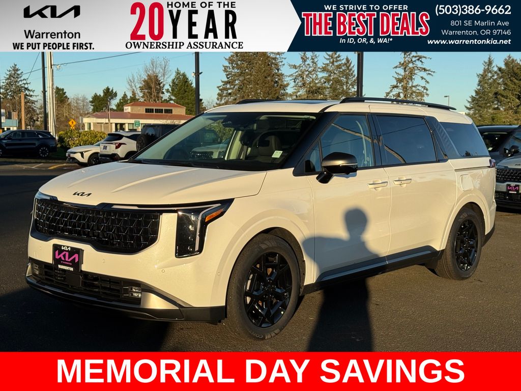 Snow White Pearl 2026 Kia Carnival SX Prestige FWD Minivan Front-Wheel Drive 8-Speed Automatic