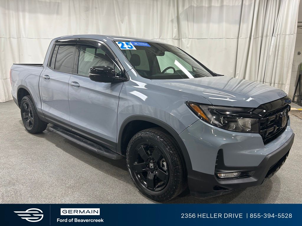 Blue 2025 Honda Ridgeline Black Edition AWD Pickup Truck All-Wheel Drive 9-Speed Automatic