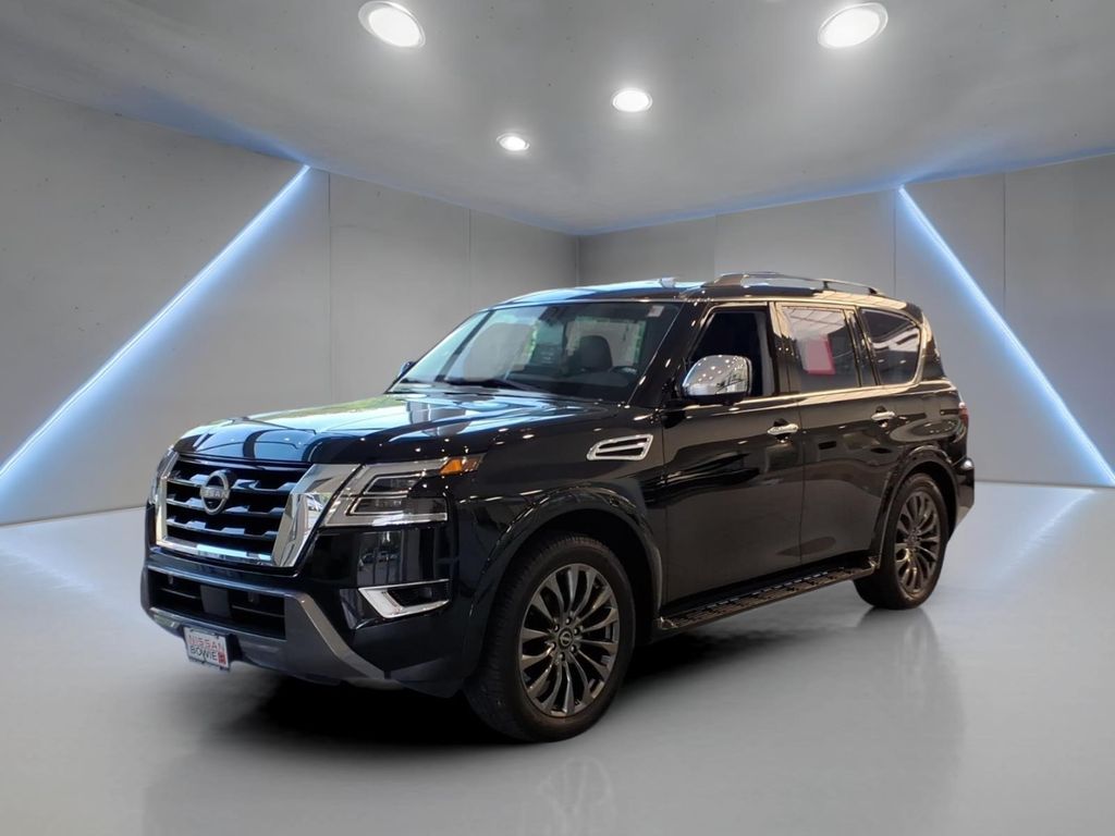 Super Black 2024 Nissan Armada Platinum 4WD SUV / Crossover Four-Wheel Drive 7-Speed Automatic