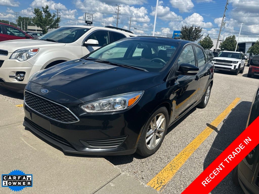 Shadow Black 2016 Ford Focus Sedan Front-Wheel Drive Automatic