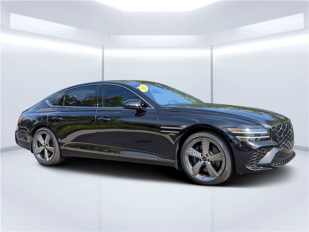 Vik Black 2025 Genesis G80 Sedan All-Wheel Drive 8-Speed Automatic
