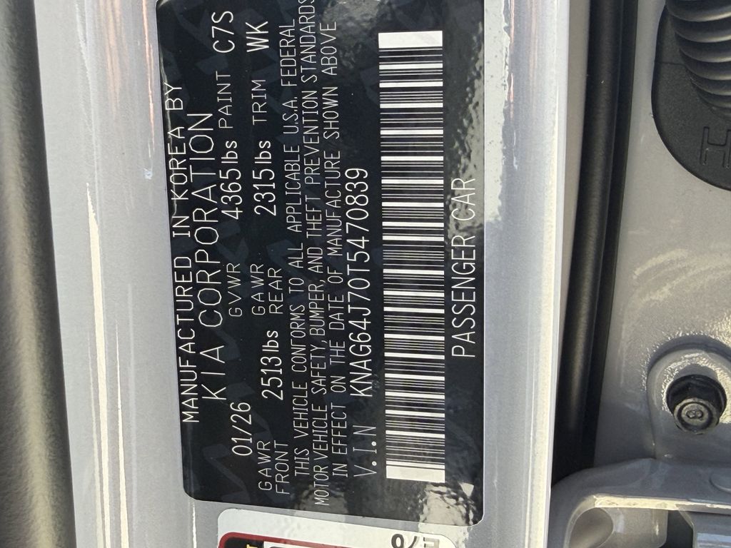 new 2026 Kia K5 car, priced at $27,074