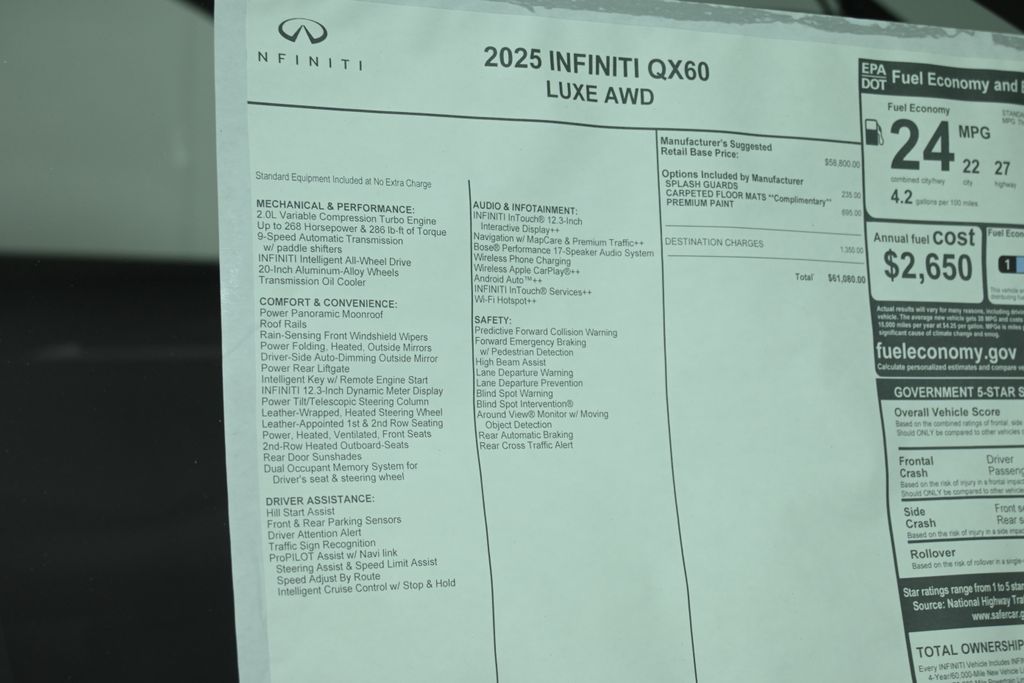 2025 INFINITI QX60 Luxe 30