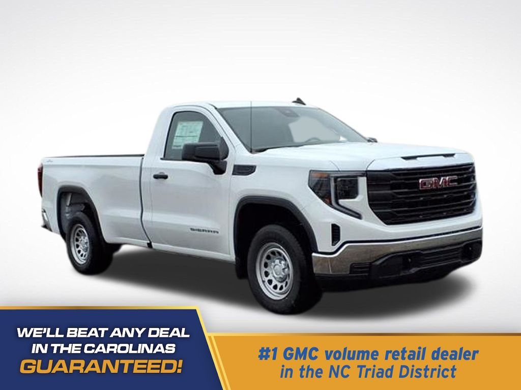Summit White 2025 GMC Sierra 1500 Pickup Truck Four-Wheel Drive 10-Speed Automatic