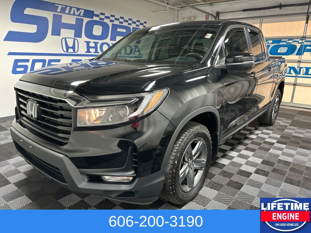 Black 2023 Honda Ridgeline Pickup Truck All-Wheel Drive 9-Speed Automatic