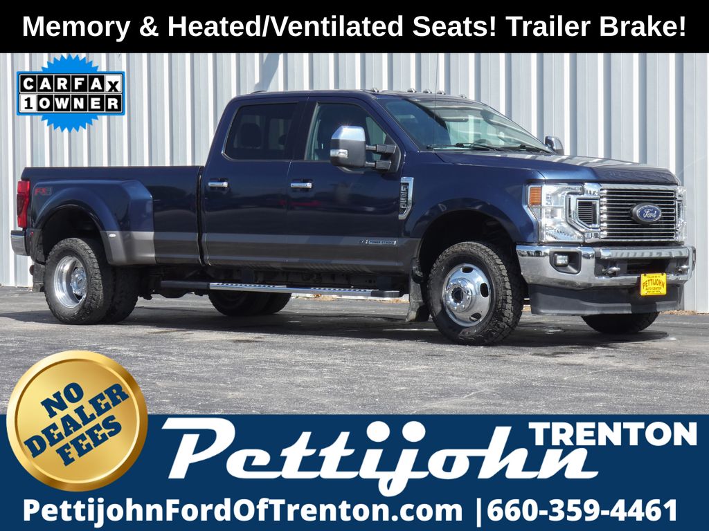Blue 2020 Ford F-350 Super Duty Pickup Truck Four-Wheel Drive Automatic