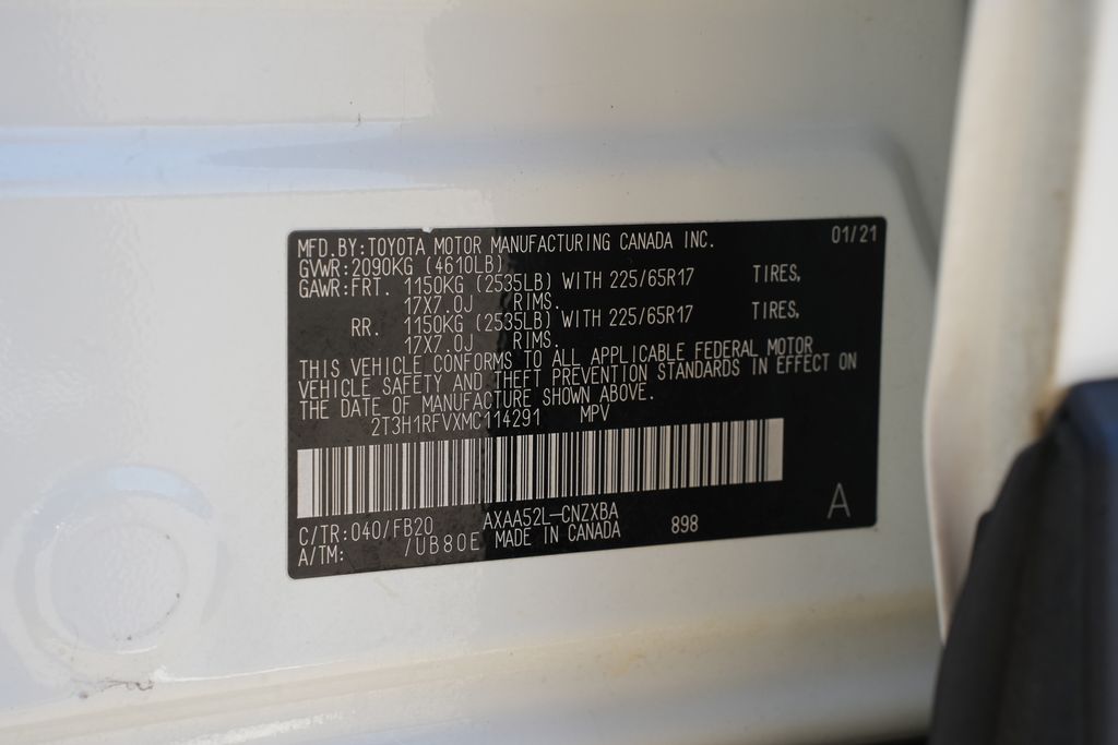 2021 Toyota RAV4 LE White at Baytown Hyundai