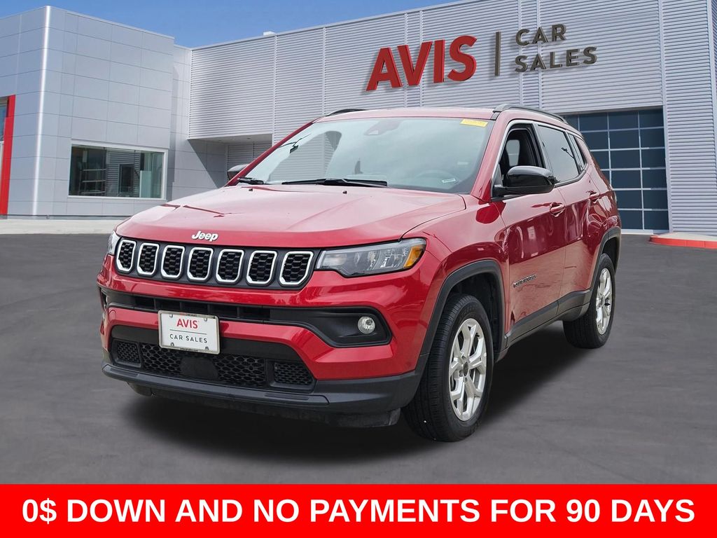 Red Hot Pearlcoat 2025 Jeep Compass Latitude 4WD SUV / Crossover Four-Wheel Drive 8-Speed Automatic