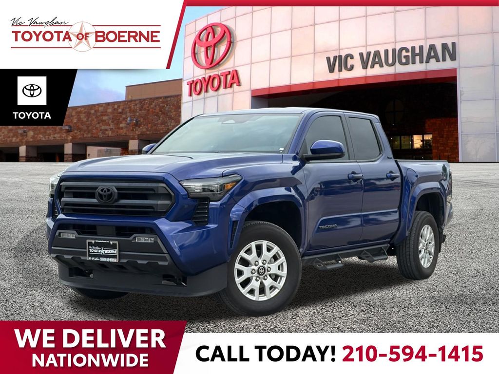 Blue 2024 Toyota Tacoma SR5 Double Cab RWD Pickup Truck 4X2 8-Speed Automatic