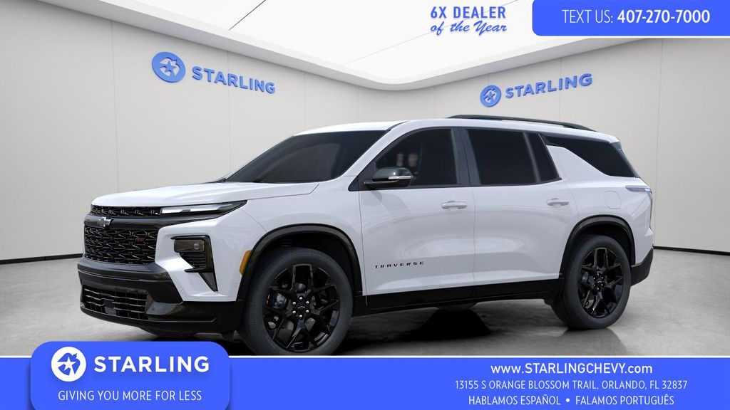 Polar White Tricoat 2026 Chevrolet Traverse RS FWD SUV / Crossover Front-Wheel Drive 8-Speed Automatic