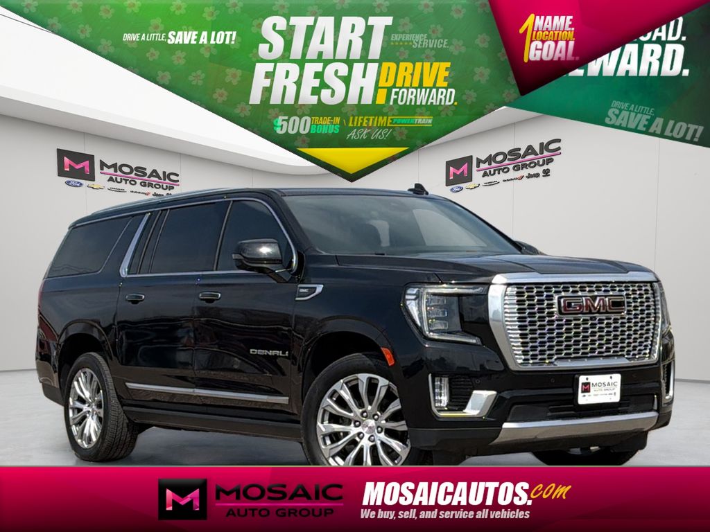Onyx Black 2023 GMC Yukon XL Denali 4WD SUV / Crossover Four-Wheel Drive