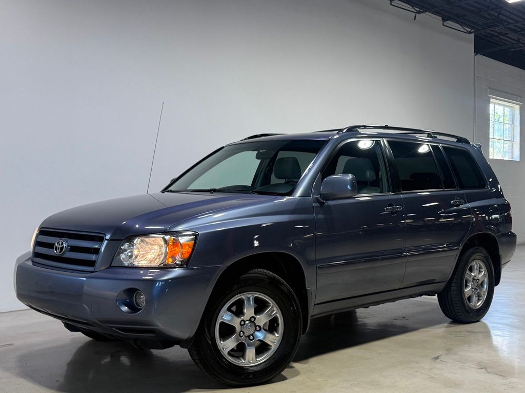 Bluestone Metallic 2007 Toyota Highlander SUV / Crossover All-Wheel Drive 5-Speed Automatic Overdrive