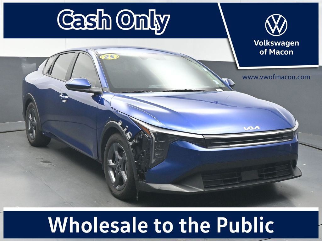 Deep Sea Blue 2025 Kia K4 Sedan Front-Wheel Drive Continuously Variable Transmission
