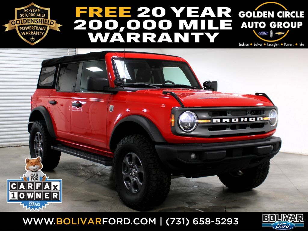 Race Red 2021 Ford Bronco SUV / Crossover Four-Wheel Drive Automatic