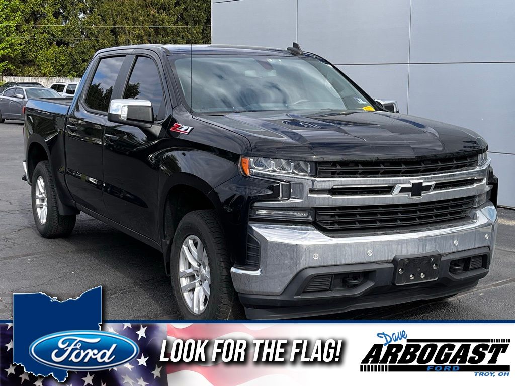 Black 2019 Chevrolet Silverado 1500 LT Crew Cab 4WD Pickup Truck Four-Wheel Drive 8-Speed Automatic