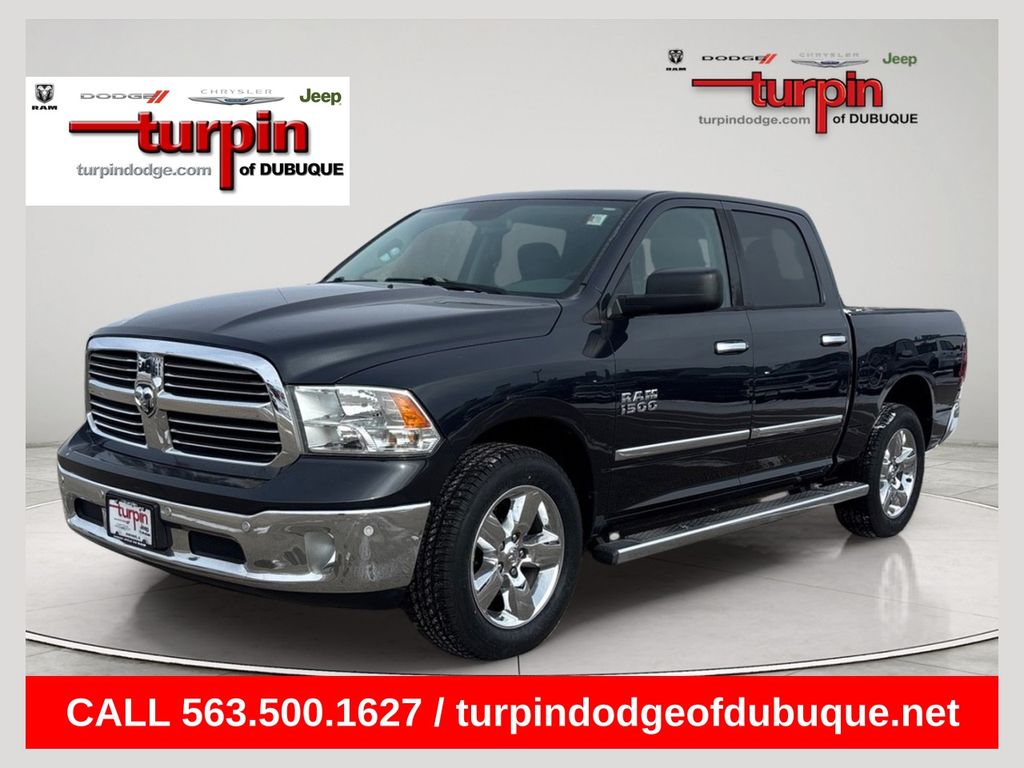 Gray (Maximum Steel Metallic Clearcoat) 2015 RAM 1500 Big Horn Crew Cab 4WD Pickup Truck Four-Wheel Drive 8-Speed Automatic