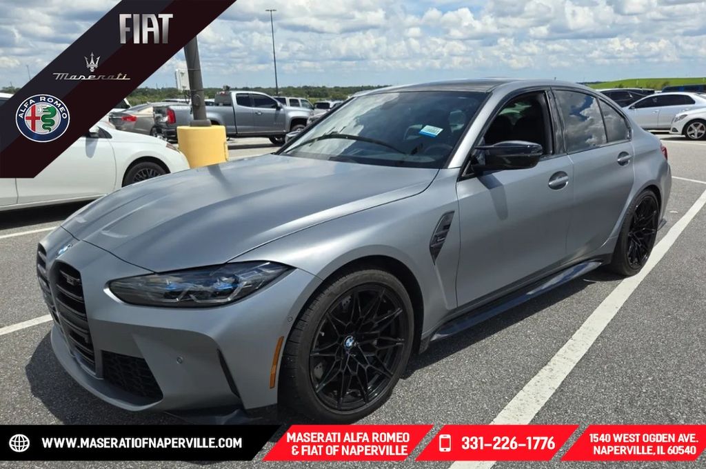 Tanzanite Blue II Metallic 2024 BMW M3 Sedan All-Wheel Drive 8-Speed Automatic