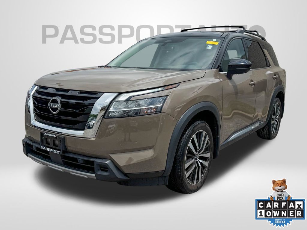 Baja Storm/Super Black Roof 2023 Nissan Pathfinder SUV / Crossover All-Wheel Drive 9-Speed Automatic