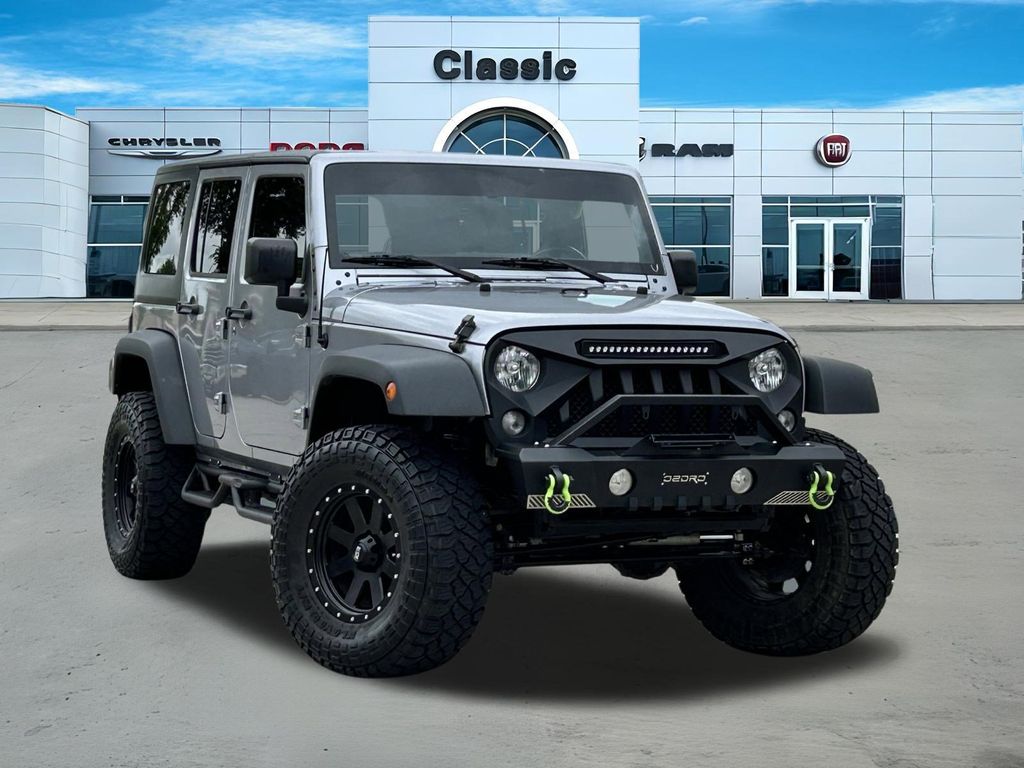 Billet Silver Metallic Clearcoat 2018 Jeep Wrangler JK Unlimited Sport 4WD SUV / Crossover Four-Wheel Drive 5-Speed Automatic