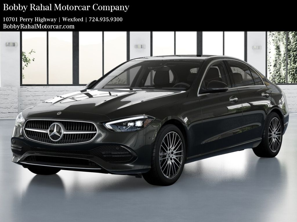 Gray (Graphite Grey M) 2026 Mercedes-Benz C-Class Sedan All-Wheel Drive 9-Speed Automatic