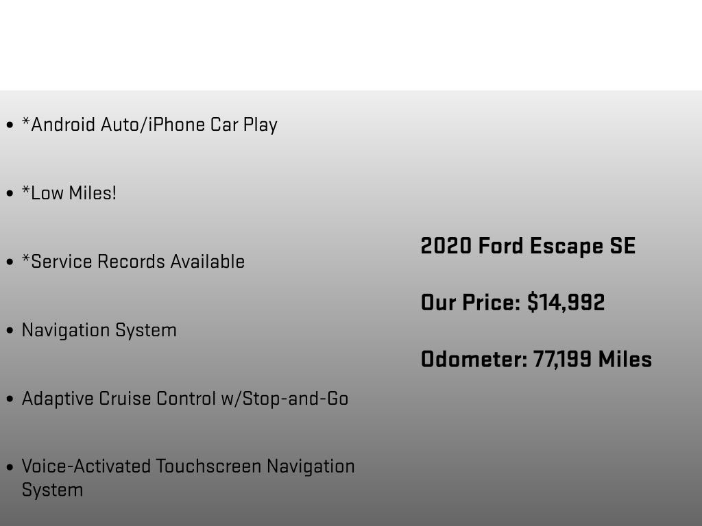 2020 Ford Escape SE Silver at Phil Fitts Ford