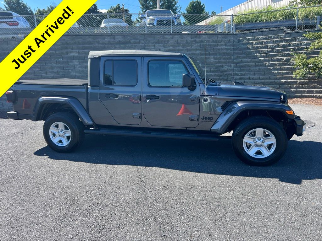 Gray (Granite Crystal Metallic Clearcoat) 2021 Jeep Gladiator Pickup Truck Four-Wheel Drive 8-Speed Automatic