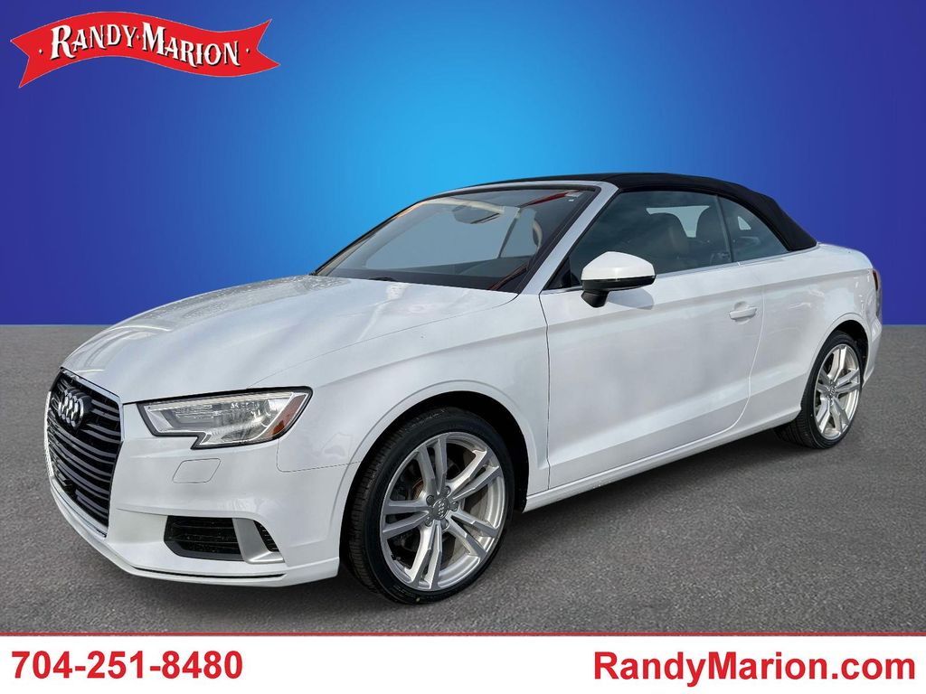 Glacier White Metallic 2018 Audi A3 2.0T Premium Cabriolet FWD Convertible Front-Wheel Drive 6-Speed Automatic