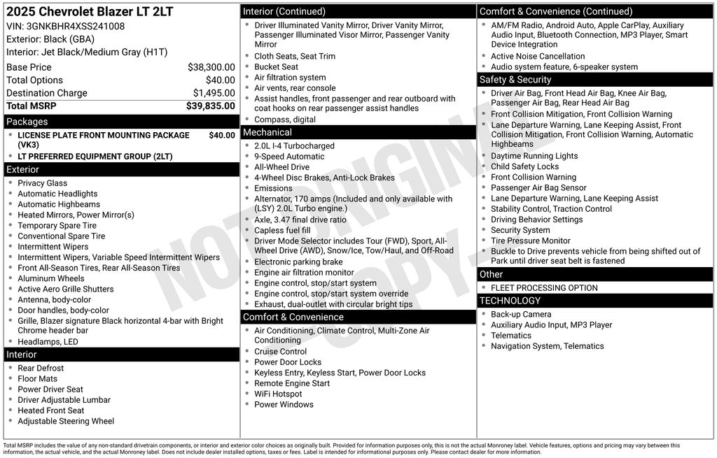 Used 2025 Black Chevrolet LT image 5