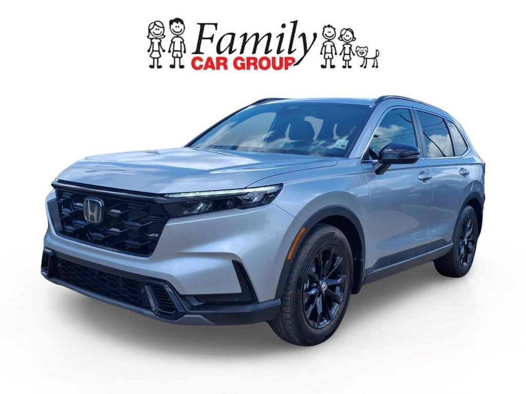 Lunar Silver Metallic 2024 Honda CR-V Hybrid SUV / Crossover Front-Wheel Drive Continuously Variable Transmission